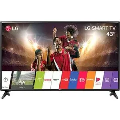 [Sub Card] Smart TV LED 43" LG 43lj5500 Full HD com Conversor Digital Wi-Fi integrado 1 USB 2 HDMI por R$ 1425