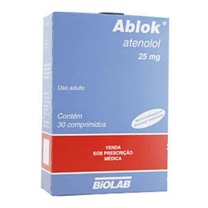Ablok 25 mg 30 Comp - R$3,41