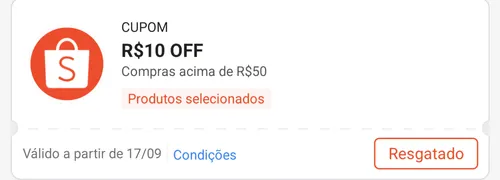 Imagem na descrição da promoção