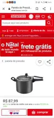 Panela de pressão 7L antiaderente Panelux | AME: R$80