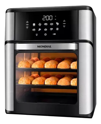 [Saldo MP] Air fryer Mondial Oven AFON-12L-BI cor preto/inox 127V