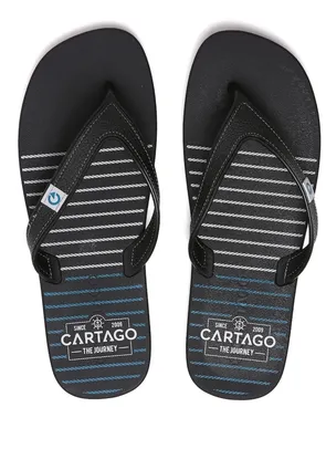 Chinelo Tiras Dakar PVC Cartago - Preto