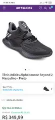 Tênis Adidas Alphabounce Beyond 2 Masculino - Preto por R$ 350