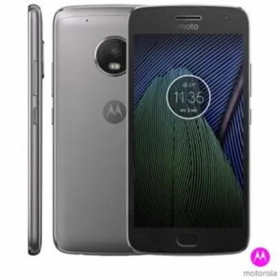 Moto G5 Plus Platinum Motorola com Tela de 5,2”, 4G, 32 GB e Câmera de 12 MP por R$ 881