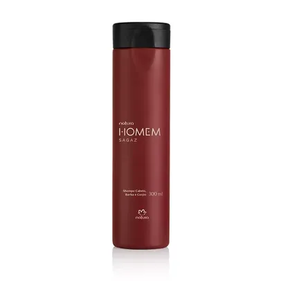 [1ªCompra / Compre 3] Shampoo Cabelo Barba e Corpo Natura Homem Sagaz - 300 ml