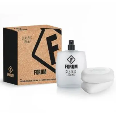 Forum Kit Jeans Unissex Deo Colônia 100ml + 2 Sabonetes 90g - Incolor R$77