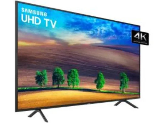 Smart TV LED 40" Samsung Ultra HD 4K 40NU7100 3 HDMI 2 USB HDR - R$ 1620