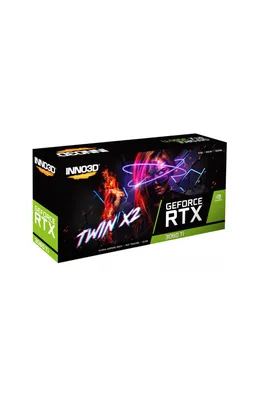 Placa de Vídeo INNO3D GeForce RTX 3060 Ti TWIN X2 LHR, 8GB, GDDR6, DLSS, Ray Tracing, N306T2-08D6-119032DH