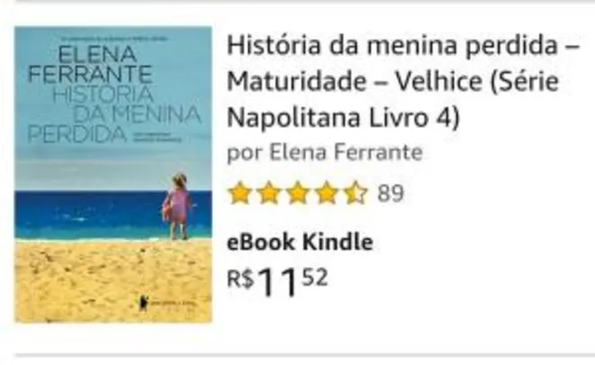 eBook Kindle - Série Napolitana - Helena Ferrante