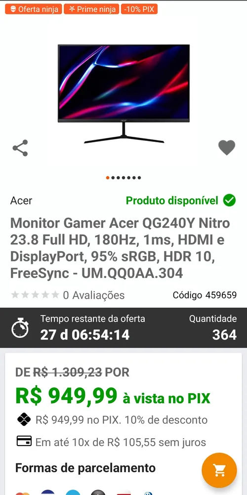 Imagen na descrição da promoção