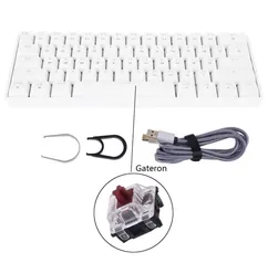 (PRIMEIRA COMPRA) Teclado GK61 switch gateron óptico | R$218