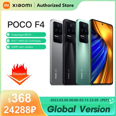 Smartphone POCO F4 Mobile 5g Phone Camera Ois 6gb 128gb/8gb 256gb snapdragon 870 nfc