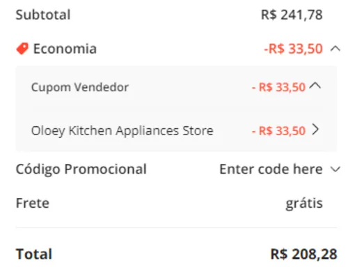 Imagem na descrição da promoção