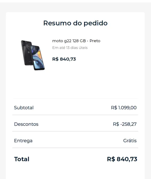 Imagem na descrição da promoção