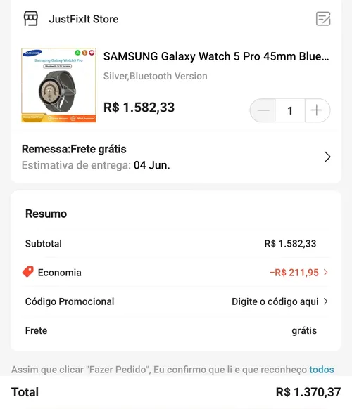 Imagen na descrição da promoção