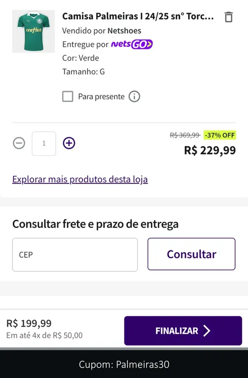 Imagem na descrição da promoção