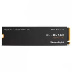 SSD WD_Black SN770 250GB, M.2 2280, NVMe, Leitura 4000MBs e Gravação 2000MBs, WDS250G3X0E