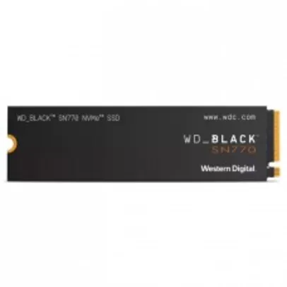 SSD WD_Black SN770 250GB, M.2 2280, NVMe, Leitura 4000MBs e Gravação 2000MBs, WDS250G3X0E