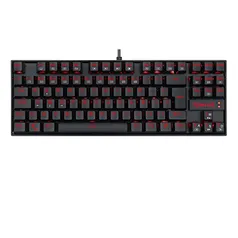 [Prime] Redragon Teclado Mecânico Gamer Kumara ABNT2 LED Vermelho Single Color Switch Outemu Blue, UNICO, K552-2 PT-Blue