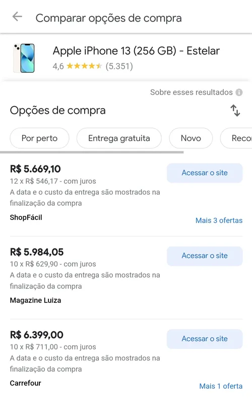 Imagem na descrição da promoção