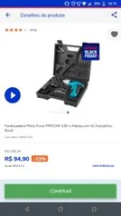 Parafusadeira Philco Force PPF01MF 4,8V e Maleta com 42 Acessórios - Bivolt R$95