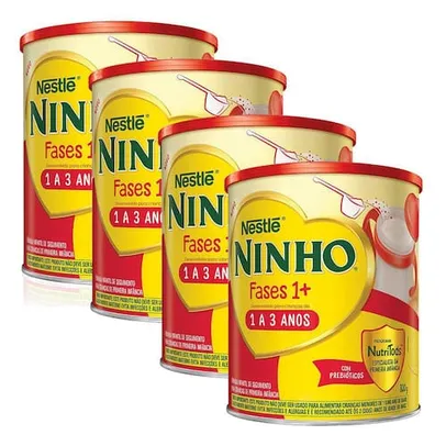 Ninho Fases 1+ Fórmula Infantil 800g | Kit com quatro unidades