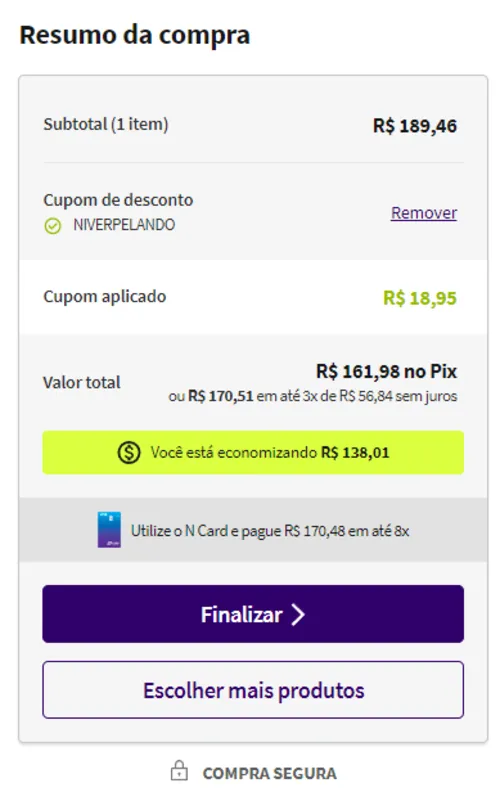 Imagem na descrição da promoção