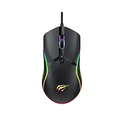 Mouse Gamer Havit MS1026 RGB, 7 Botões, 1000-1600-3200-6400 DPI, USB, Totalmente compatível 