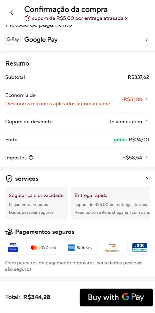 Imagem na descrição da promoção