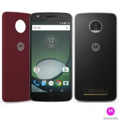 Moto Z Play Preto Motorola com Tela de 5,5", 4G, 32 GB e Câmera de 16 MP - XT1635 por R$ 1390