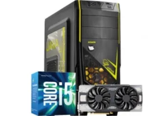 COMPUTADOR PICHAU GAMER, I5-6400, EVGA GTX 1070 FTW DT, 8GB DDR4, HD 1TB, 600W, JAVA AMARELO