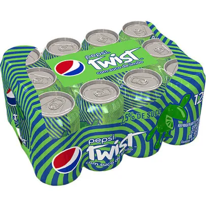 Refrigerante Pepsi Twist Lata 350ml (12 Unidades) | R$16,90