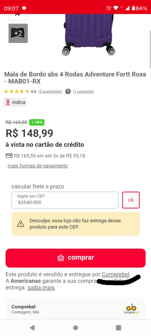 Imagen na descrição da promoção