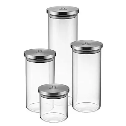 Kit Potes de Vidro Hermético, 4 unidades, Electrolux | R$ 99