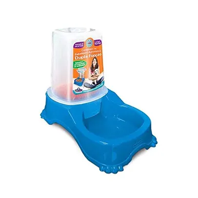 [PRIME] Comedouro ou Bebedouro Automático Dupla Função Azul Pet Injet para Cães