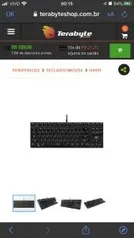 Teclado Mecânico Havit, Switch Outemu Brown, ABNT-2, Black, | R$189