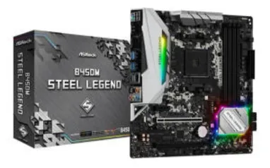 Placa Mãe Asrock B450m Steel Legend Am4 | R$729