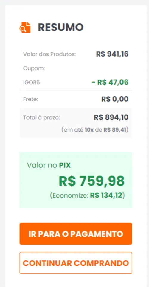 Imagem na descrição da promoção