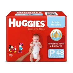 Fralda Huggies Supreme Care P- 48 unidades