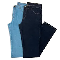 Kit 2 Calças Jeans Masculina Tradicional