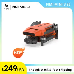 [R$861 MOEDAS / GPAY] Drone FIMI MINI 3 SE Drone com Câmera 4k, 245g, 9km de Alcance, Gimbal de 3 Eixos