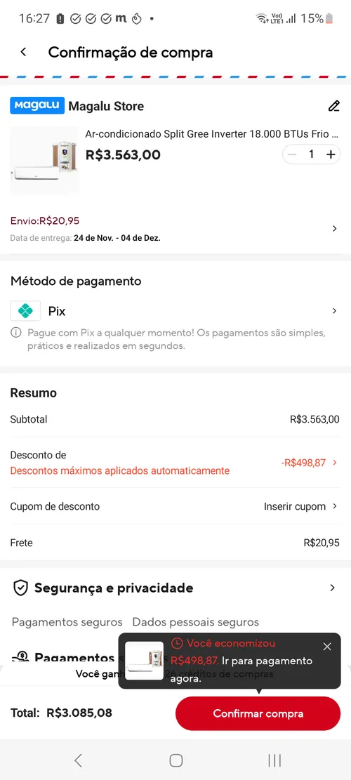 Imagem na descrição da promoção