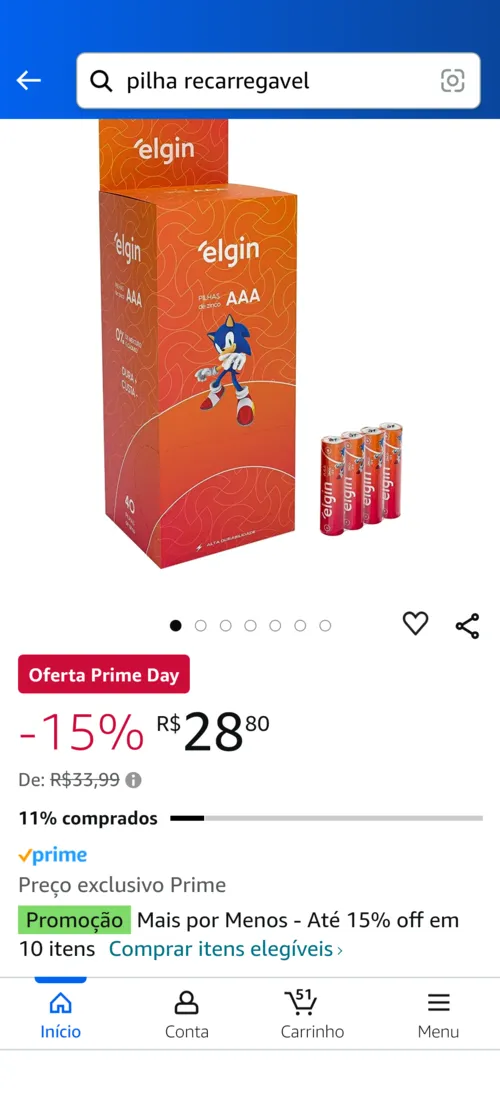 Imagem na descrição da promoção