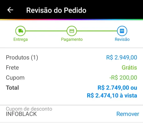 Imagem na descrição da promoção