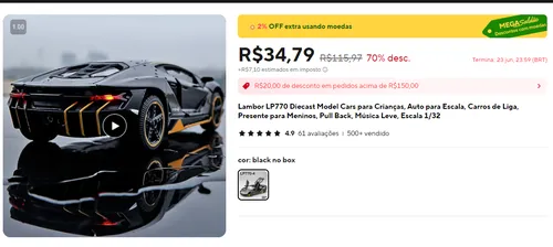 Imagen na descrição da promoção