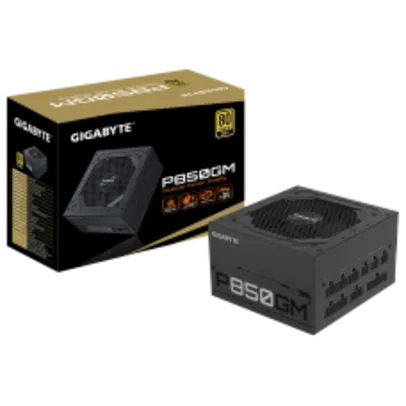 Fonte Gigabyte P850GM 850W, 80 Plus Gold, Full Modular, PFC Ativo, GP-P850GM