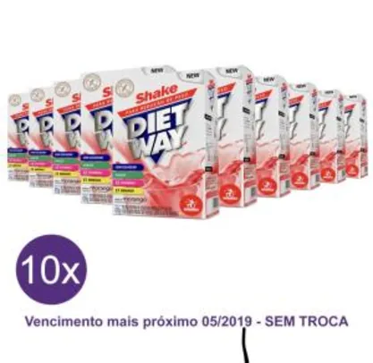 Kit 10 Shakes Midway Morango Vencimento 06/19