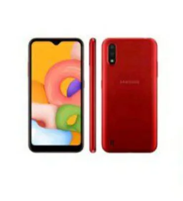 (APP)+(CLIENTE OURO) Smartphone Samsung Galaxy a01 vermelho 32gb | R$647