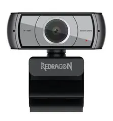 Webcam Redragon Apex 1080P 30 FPS BK GW900 | R$ 500