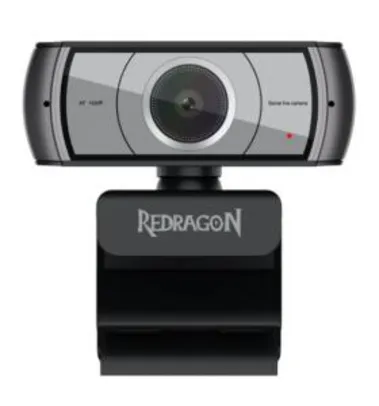 Webcam Redragon Apex 1080P 30 FPS BK GW900 | R$ 500